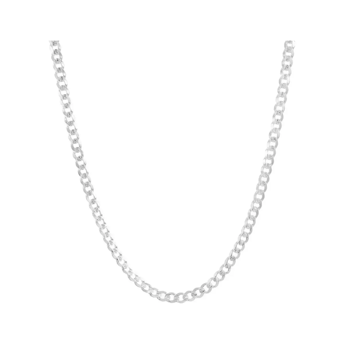 Cadena de plata 925 para hombre, diseño cubano diamantado de 6mm, collar de eslabones gruesos, joyería masculina brillante y