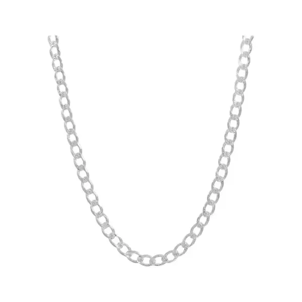 Cadena Plata .925 Cubana Diamantada 70cm Hombre - Imagen 1
