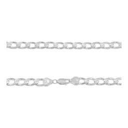 Cadena Plata .925 Cubana Diamantada 70cm Hombre - Imagen 4