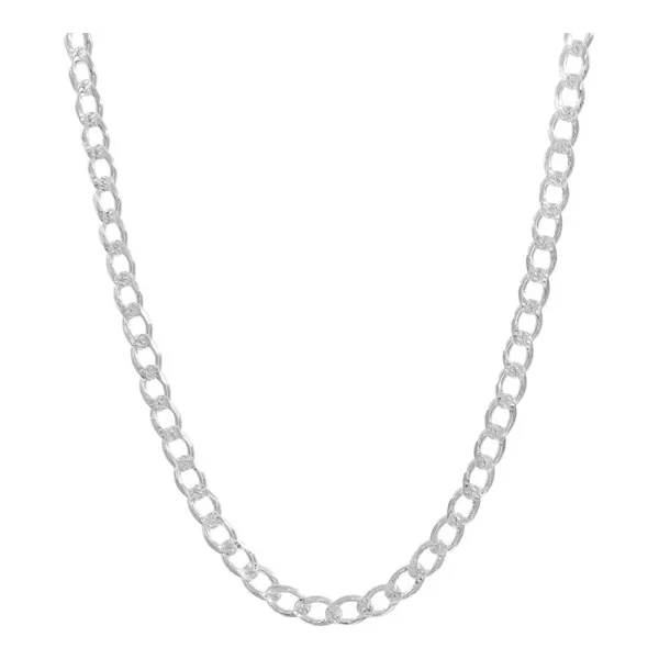 Cadena Plata .925 Cubana Diamantada de 60cm para Hombre - Imagen 1