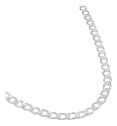 Cadena Plata .925 Cubana Diamantada de 60cm para Hombre - Imagen 2