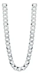 Cadena Plata 925 Cubana Diamantada Gruesa 70cm para Hombre - Imagen 2