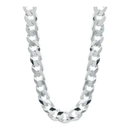 Cadena Plata 925 Cubana Diamantada Gruesa 70cm para Hombre - Imagen 3