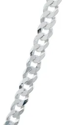 Cadena Plata 925 Cubana Diamantada Gruesa 70cm para Hombre - Imagen 4