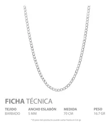 Cadena Plata 925 Cubana Diamantada Hombre 70cm Modelo 1037 - Imagen 5
