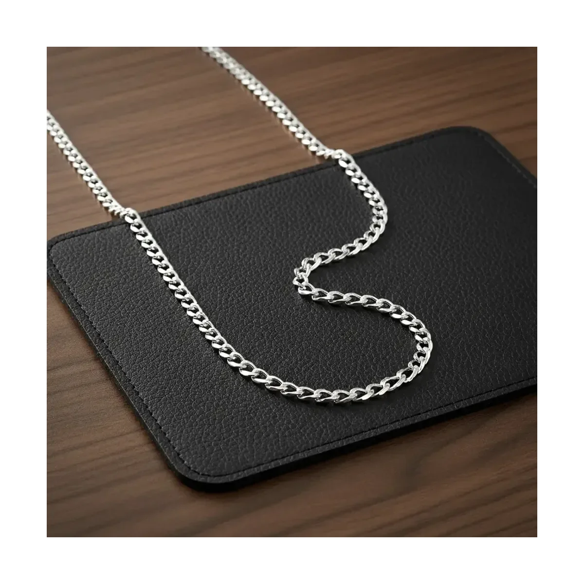 Cadena Plata 925 Cubana Diamantada Hombre 70cm Modelo 1037 - Imagen 6