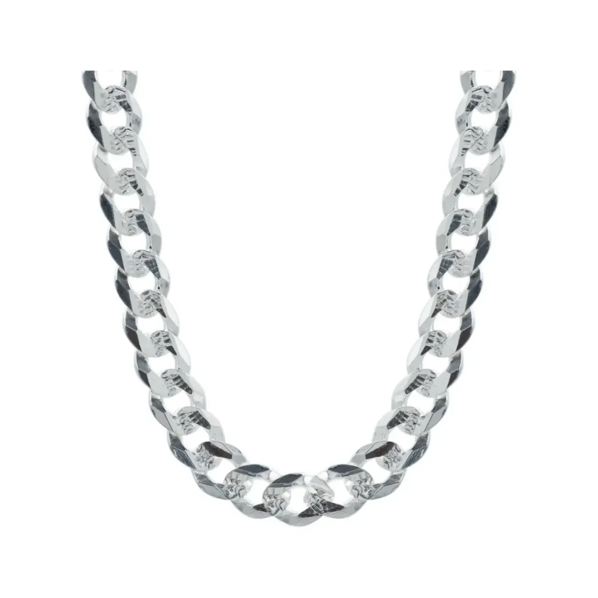 Cadena Plata 925 Cubana Diamantada Hombre 70cm Modelo 2024 - Imagen 3