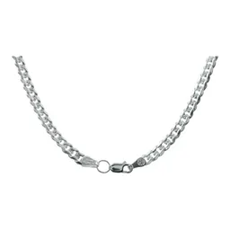Cadena Plata 925 Cubana Diamantada Italiana 45cm - Imagen 2
