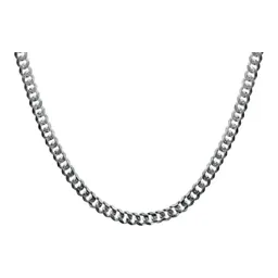 Cadena Plata 925 Cubana Diamantada Italiana 45cm - Imagen 4