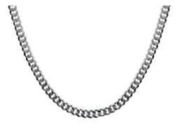 Cadena Plata 925 Cubana Diamantada Italiana 45cm - Imagen 4