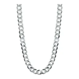 Cadena Plata 925 Cubana Diamantada Maciza Hombre 80cm - Imagen 2