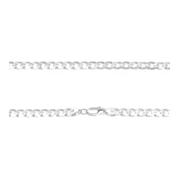 Cadena Plata 925 Cubana Diamantada para Hombre 45cm - Imagen 4