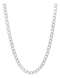 Cadena Plata 925 Cubana Diamantada para Hombre 65 cm - Imagen 1