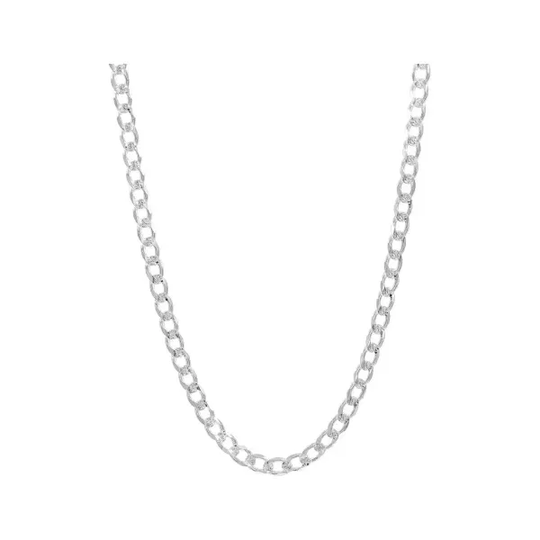Cadena Plata 925 Cubana Diamantada para Hombre 65 cm - Imagen 1
