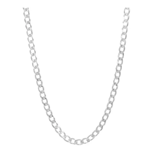 Cadena Plata 925 Cubana Diamantada para Hombre 65 cm - Imagen 1