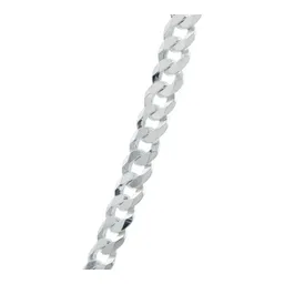 Cadena Plata 925 Cubana Gruesa Diamantada 7mm 60cm para Hombre - Imagen 4