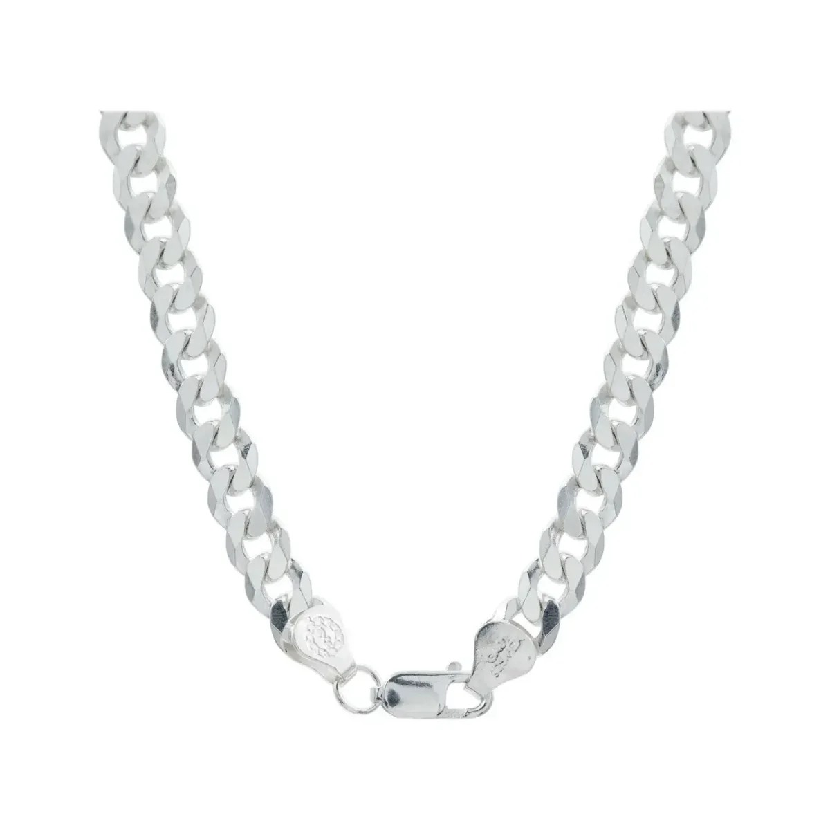 Cadena Plata 925 Cubana Gruesa Diamantada 7mm 60cm para Hombre - Imagen 5