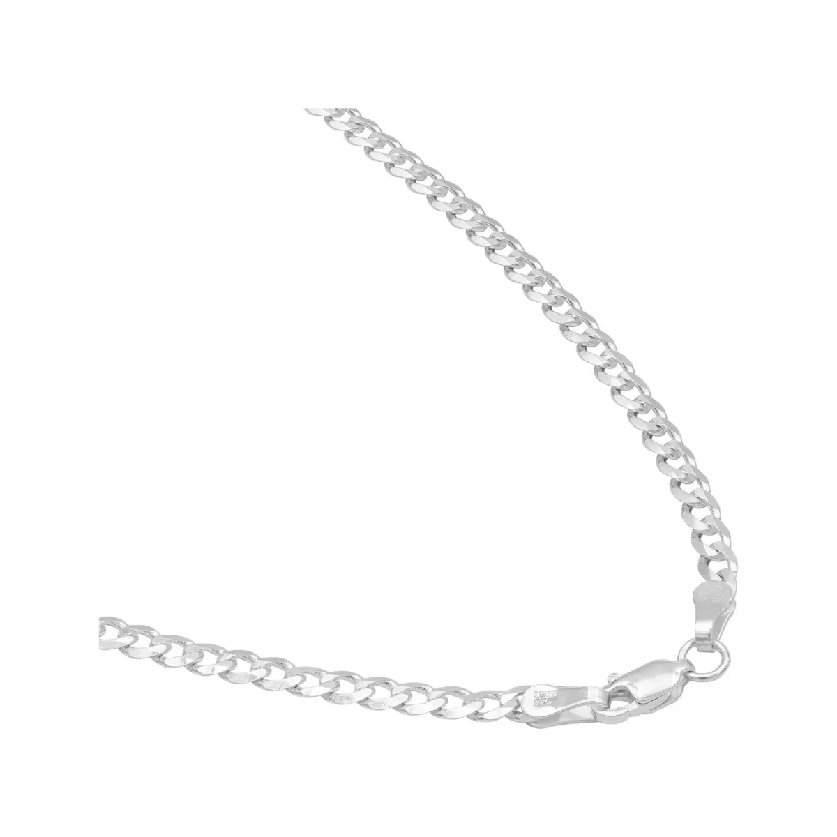 Cadena Plata 925 Cubana Maciza para Hombre 55cm - Imagen 3