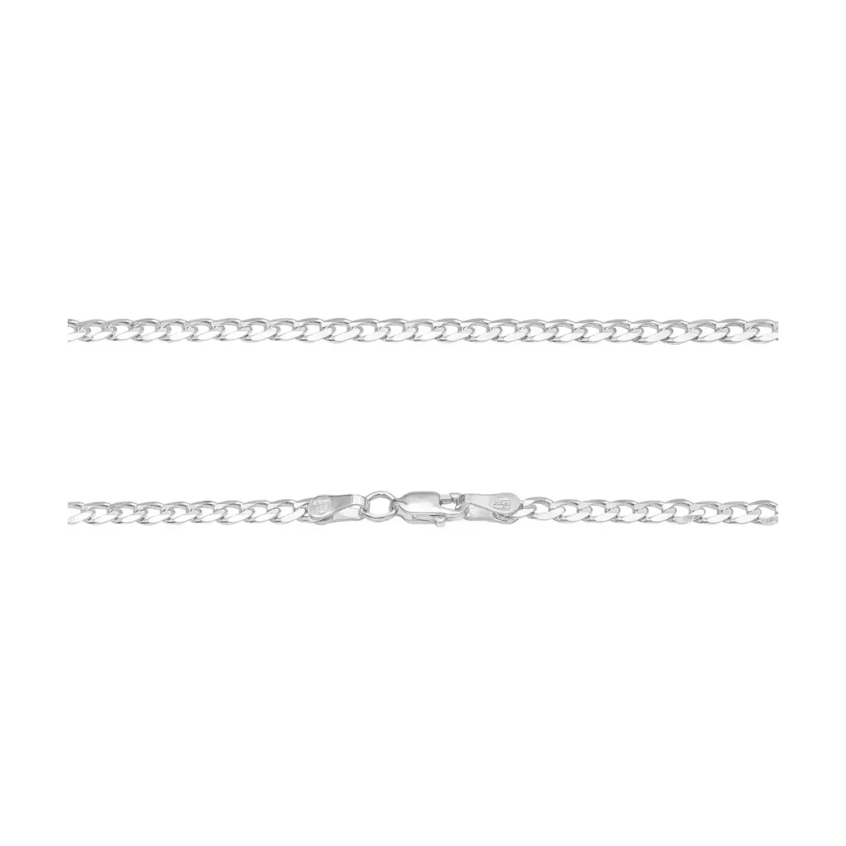 Cadena Plata 925 Cubana Maciza para Hombre 55cm - Imagen 4