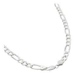 Cadena Plata 925 Diamantada Diseño Figaro 3x1 65cm Hombre - Imagen 3