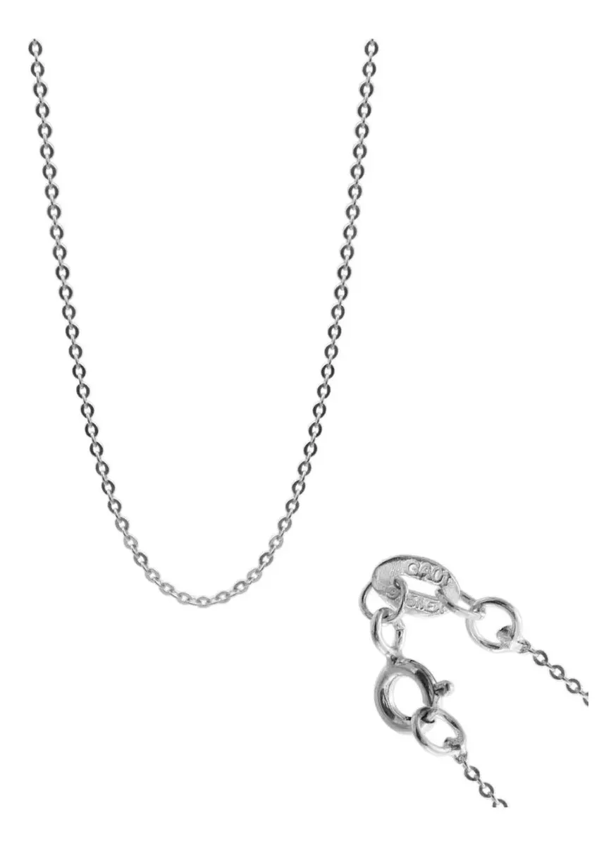 Collar minimalista plata .925 ancla delgada, 45cm. Cadena fina plata mujer, diseño eslabón, ideal para collares en capas.