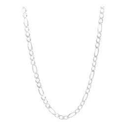 Cadena Plata 925 Diseño Figaro 3x1 Gruesa para Hombre 55cm - Imagen 1