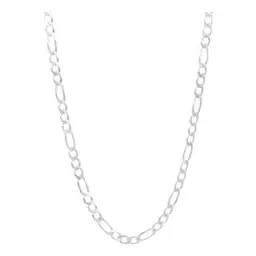 Cadena Plata 925 Diseño Figaro 3x1 Gruesa para Hombre 55cm - Imagen 1