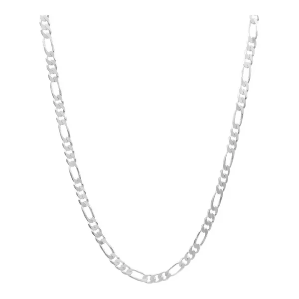 Cadena Plata 925 Diseño Figaro 3x1 para Hombre de 55cm - Imagen 1