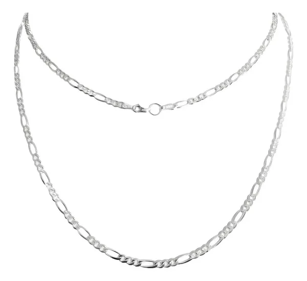 Cadena Plata 925 Diseño Figaro Diamantada 55cm - Imagen 1