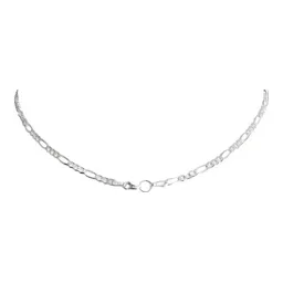 Cadena Plata 925 Diseño Figaro Diamantada 55cm - Imagen 3