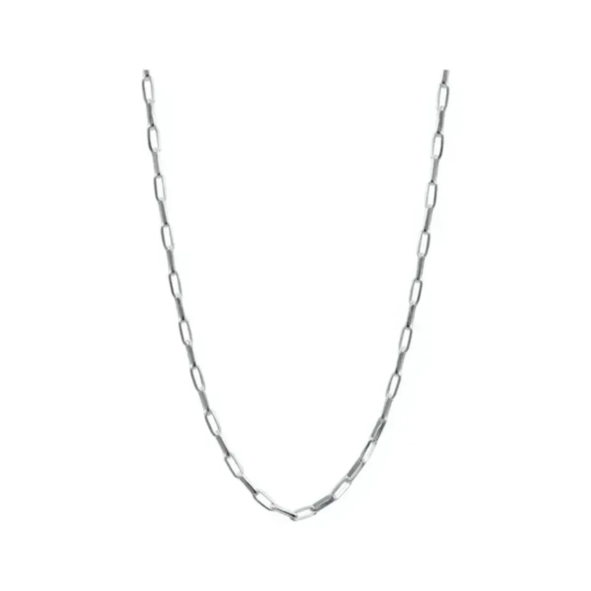 Cadena Plata 925 Eslabón Grande Estilo Italiano 45cm - Imagen 3