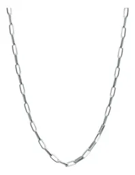 Cadena Plata 925 Eslabón Grande Lisa Italiana 45 cm - Imagen 2