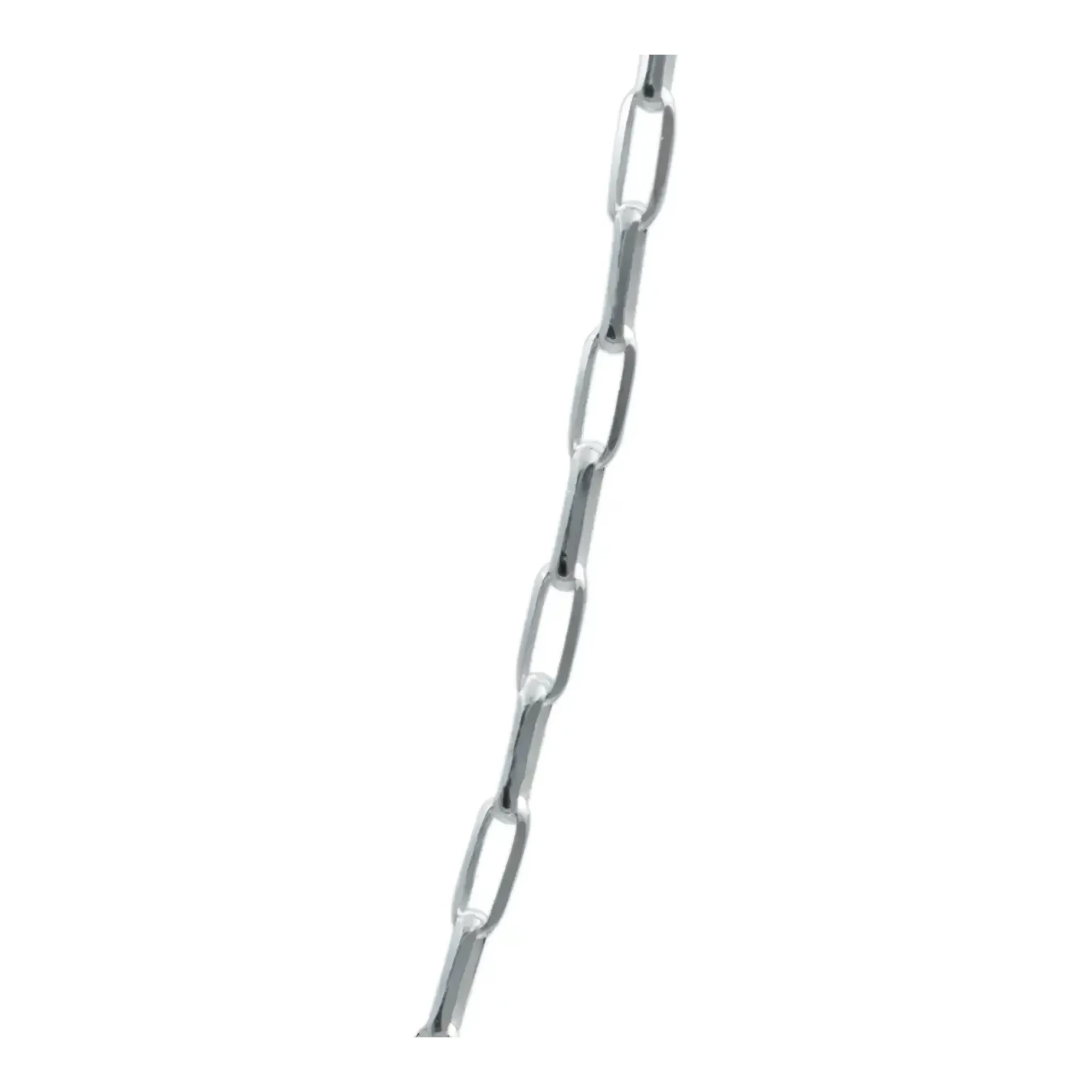 Cadena Plata 925 Eslabón Grande Lisa Italiana 45 cm - Imagen 4