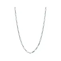 Cadena Plata .925 Eslabón Grande Liso Italiana 50cm para Mujer - Imagen 3