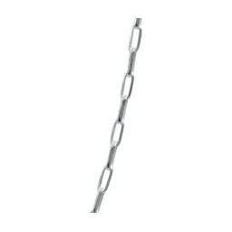 Cadena Plata .925 Eslabón Grande Liso Italiana 50cm para Mujer - Imagen 4