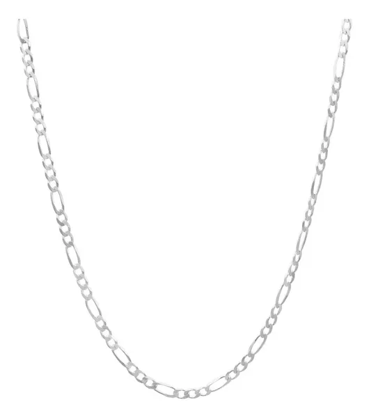 Cadena Plata 925 Figaro 3x1 45cm para Hombre Estilo Clásico - Imagen 1