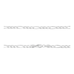 Cadena Plata 925 Figaro 3x1 70cm para Hombre - Imagen 4