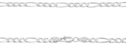 Cadena Plata 925 Figaro 3x1 70cm para Hombre - Imagen 4