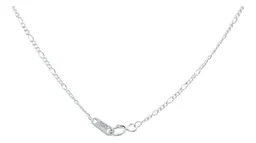 Cadena Plata 925 Figaro 3x1 de 45cm Unisex - Imagen 3