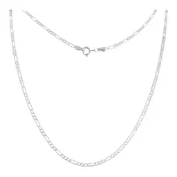 Cadena Plata .925 Figaro 3x1 de 55cm para Mujer - Imagen 1
