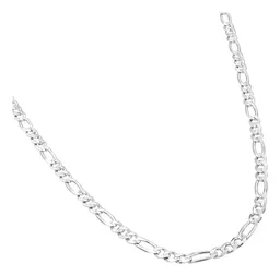 Cadena Plata 925 Figaro 3x1 Diamantada 70cm - Imagen 2