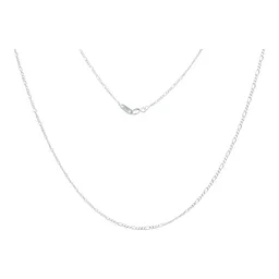 Cadena Plata 925 Figaro 3x1 Maciza 50cm Unisex - Imagen 1