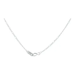Cadena Plata 925 Figaro 3x1 Maciza 50cm Unisex - Imagen 3