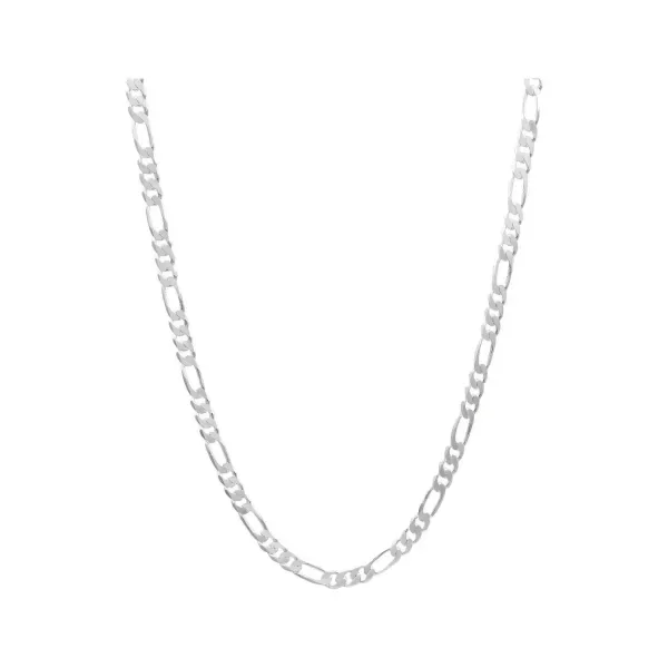 Cadena Plata 925 Figaro 3x1 para Hombre 45cm - Imagen 1