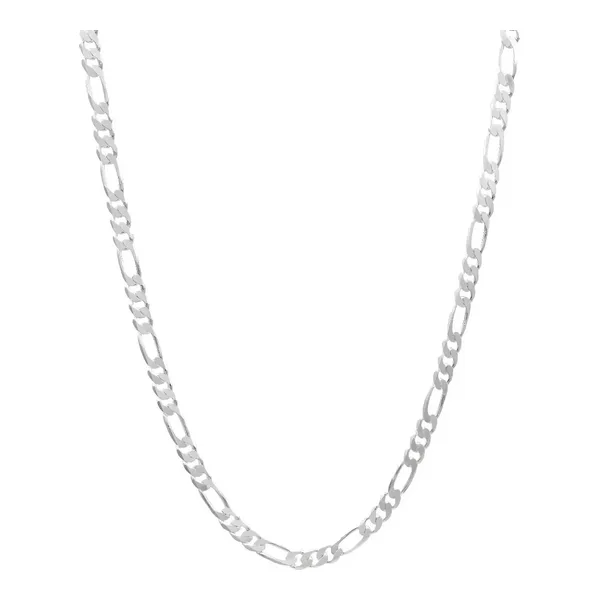 Cadena Plata 925 Figaro 3x1 para Hombre 45cm - Imagen 1