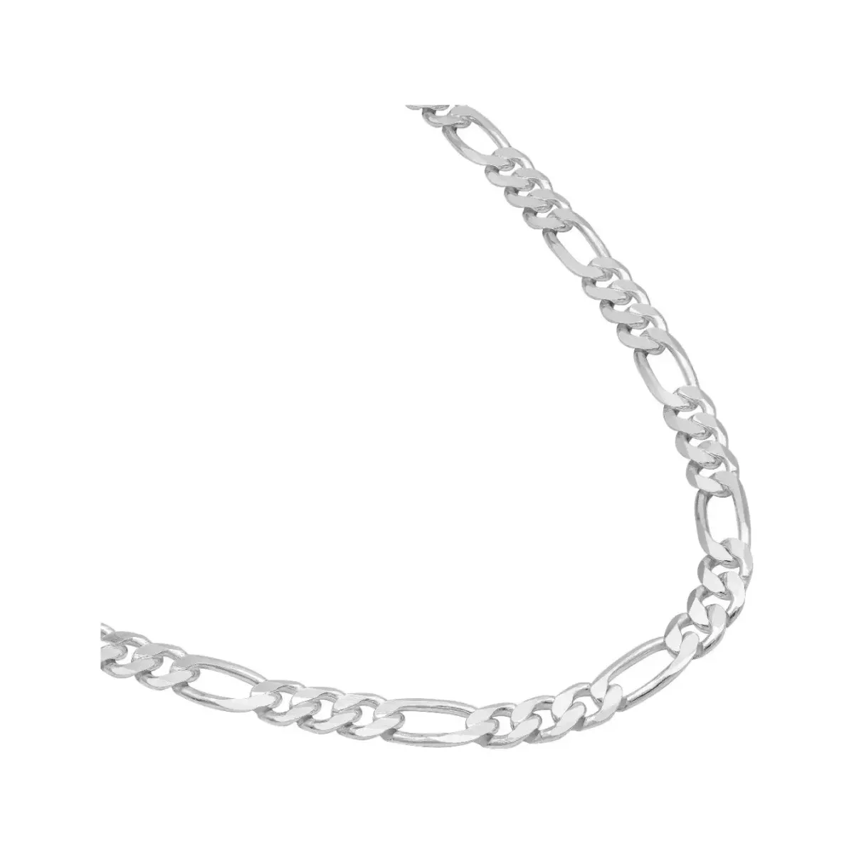 Cadena Plata 925 Figaro 3x1 para Hombre 45cm - Imagen 3