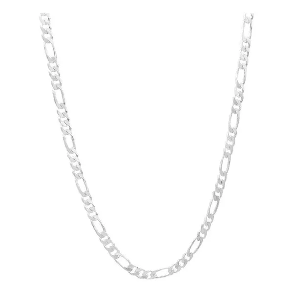 Cadena Plata 925 Fígaro 3x1 para Hombre 60cm - Imagen 1