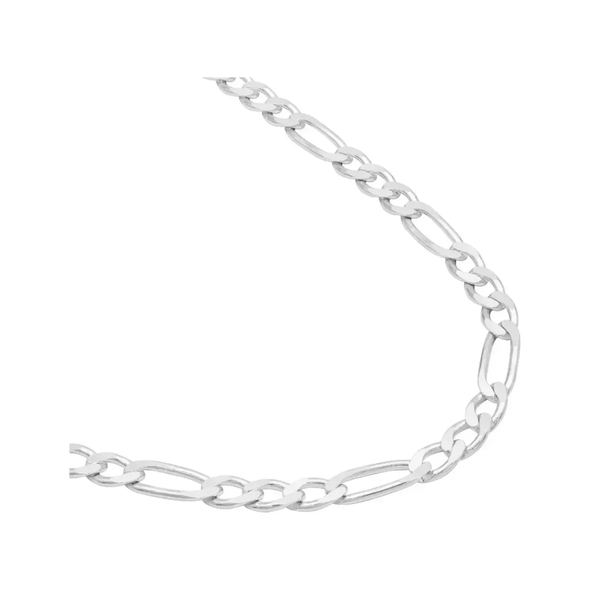 Cadena Plata 925 Fígaro 3x1 para Hombre 60cm - Imagen 2