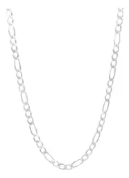 Cadena Plata 925 Figaro 3x1 para Hombre 60cm Robusta - Imagen 1