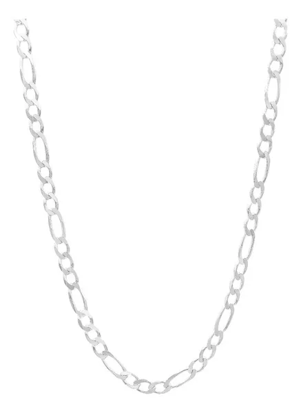 Cadena Plata 925 Figaro 3x1 para Hombre 60cm Robusta - Imagen 1